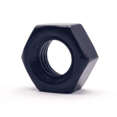 M22 x 2mm Fine Pitch Full Nuts (DIN 934) - Steel Gr.8 Black