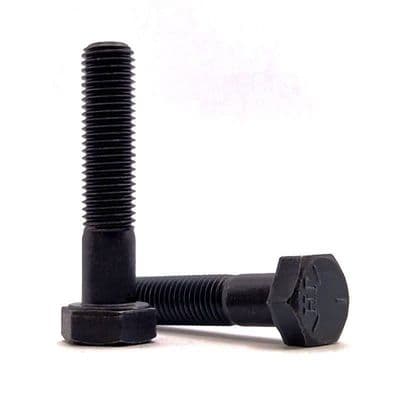M24 x 2mm x 110mm Fine Pitch Hexagon Bolts (DIN 960) - Steel 10.9 Self Colour