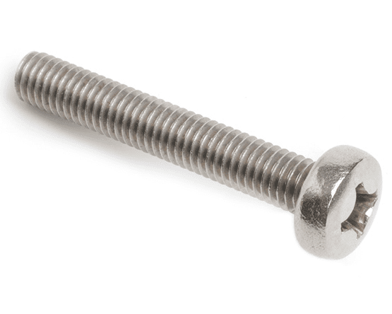 M3 x 10mm Phillips Pan Head Screws DIN 7985H - A2 Stainless Steel