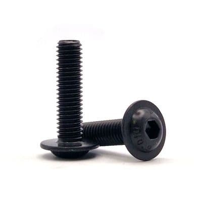 M3 x 10mm Socket Flange Button Head Screws (ISO 7380-2) - High Tensile Steel 10.9 Self Colour