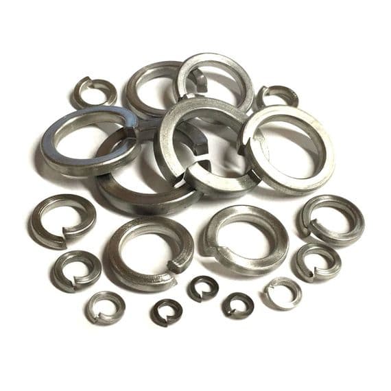 M4 Square Section Spring Washers (DIN 7980) - A4 Stainless Steel