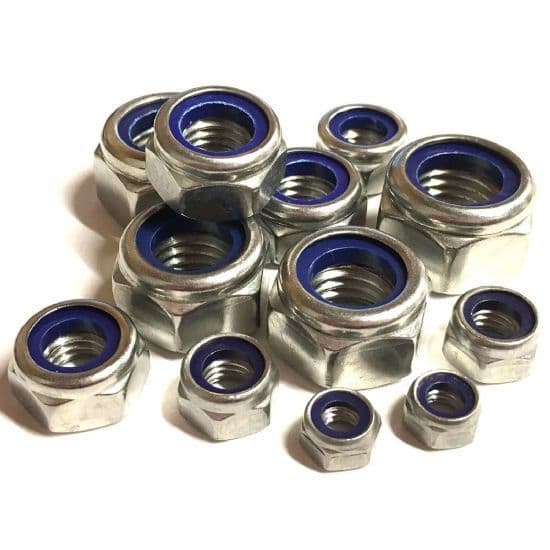Metric T Type Nyloc Nuts - A4 Stainless Steel