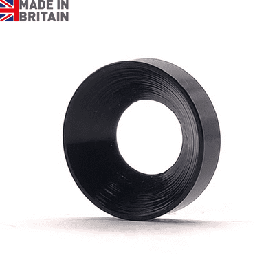 M4 x 10mm O/D Countersunk Washers - 6082 Aluminium Anodised Black