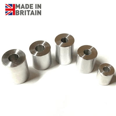 M4 x 10mm O/D x 16mm Length Spacers - 6082 Aluminium