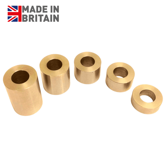 M4 x 10mm O/D x 16mm Length Spacers - Brass