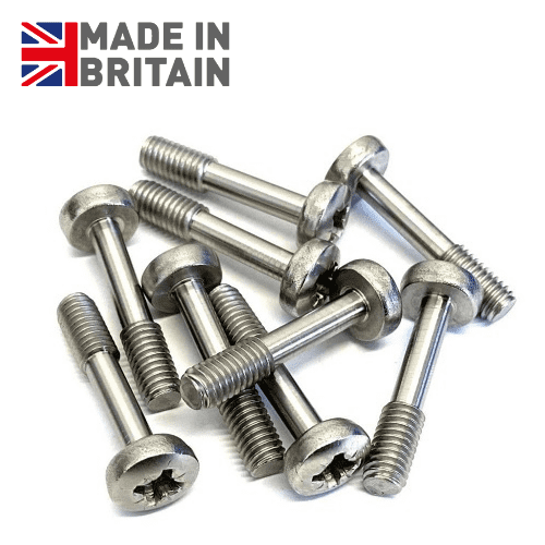 M4 x 12mm Captive Pozi Pan Head Screws - A2 Stainless Steel