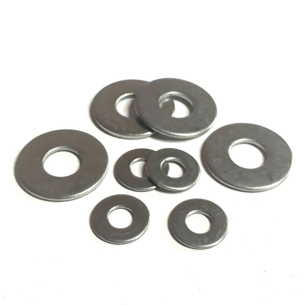 M4 Form G Flat Washers (DIN 9021) - A2 Stainless Steel