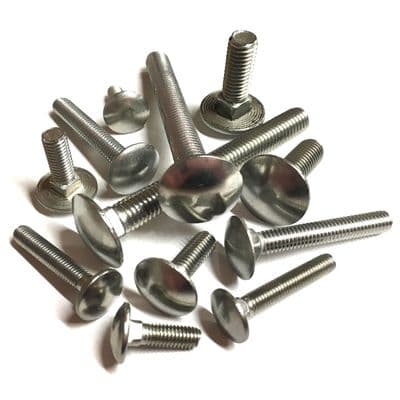 M5 Carriage Bolts (DIN 603) - A2 Stainless Steel