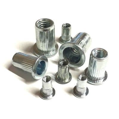 M5 Plain Large Flange Rivet Nuts - Aluminium