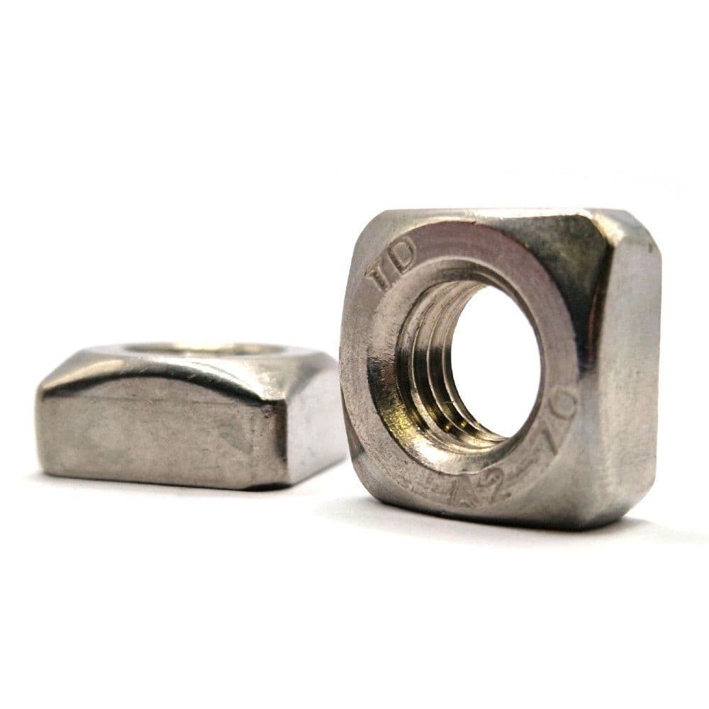 thumbnail image 2 of 20x M5 5mm Stainless Steel A2 Square Nuts – Metric Screws Bolt DIN557 – US Stock 2 of 5