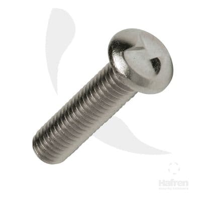 M5 x 10mm Clutch Head Round Security Screws - A2 Stainless Steel - Box of 100