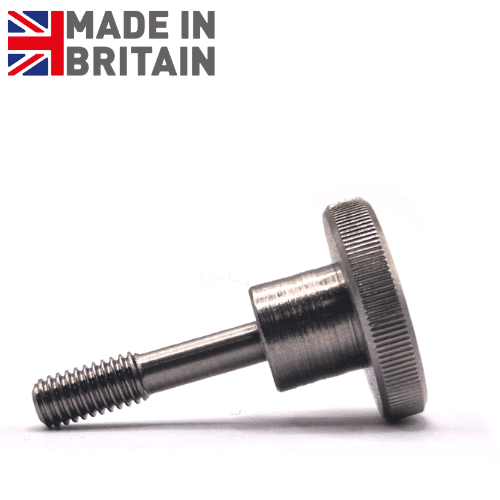 M5 x 20mm Captive Knurled Thumb Screws High Type - A1 Stainless Steel
