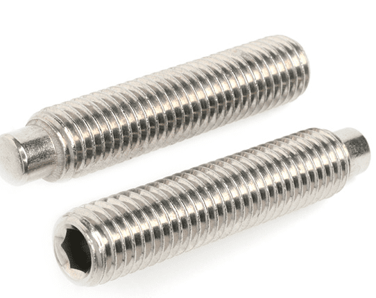 M5 x 30mm Socket Dog Point Grub Screws (DIN 915) - A2 Stainless Steel