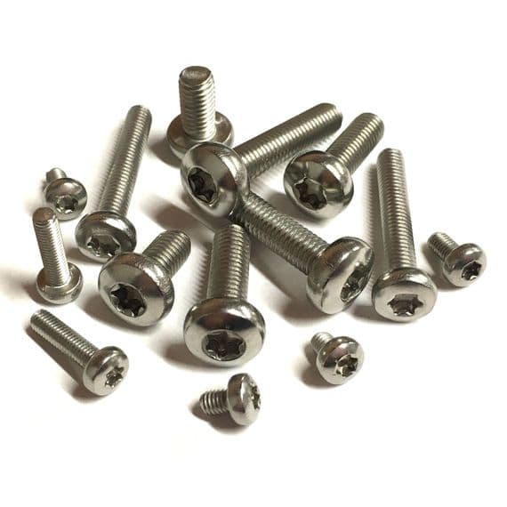 M5 x 60mm Torx Pan Head Screws (ISO 14583) - A4 Stainless Steel