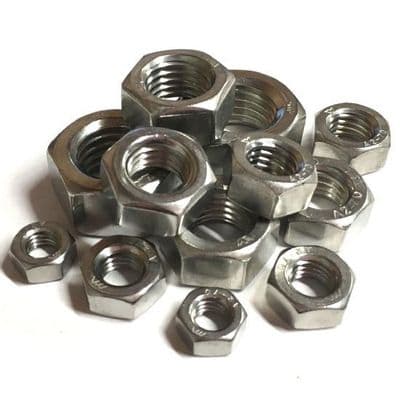 M6 Full Nuts (DIN 934) - A4 Stainless Steel