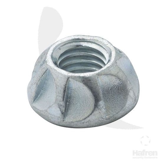 M6 Kinmar® Permanent Nut - Steel Zinc Plated - Box of 100