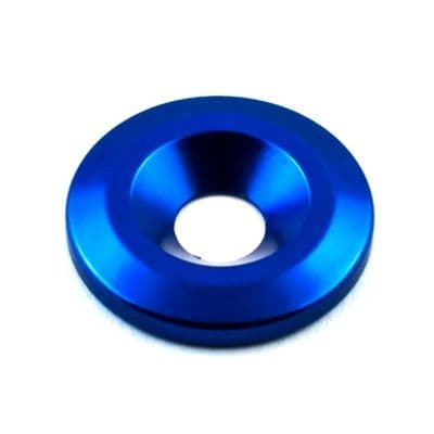 M6 x 22mm Countersunk Washer - Aluminium Blue