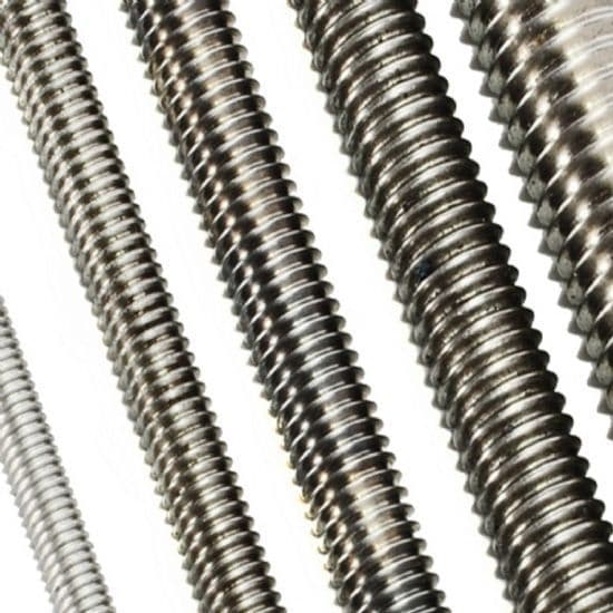 M6 x 45mm Threaded Bar (DIN 976-1) - A2 Stainless Steel