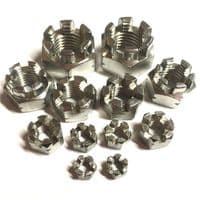M8 Castle Nuts (DIN 935) - A2 Stainless Steel