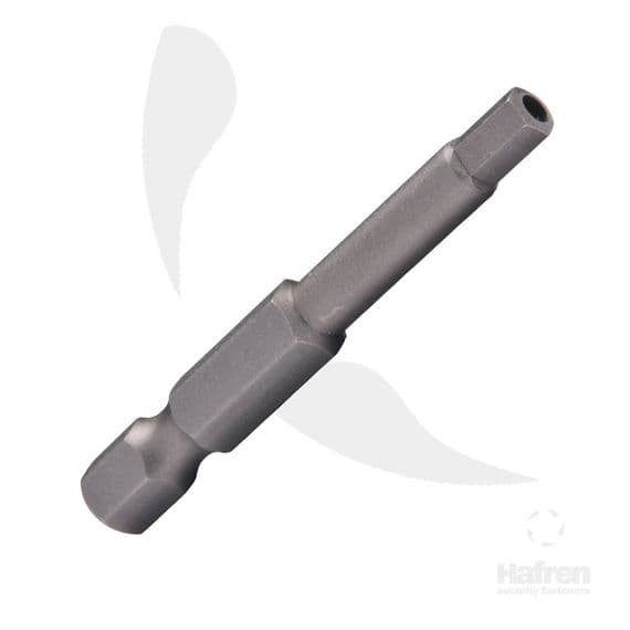 M8 Hex Pin Security Drill Bit 50mm Length - A2 ST ST