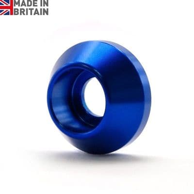 M8 Load Spreading Washers - 6082 Aluminium Anodised Blue