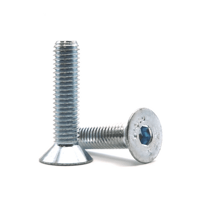 M8 Socket Countersunk Screws - Steel 10.9 Zinc Plated