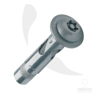 M8 x 55mm - Hafren Torx Pin Security Button Sleeve Anchor - A2 ST ST - Box of 50