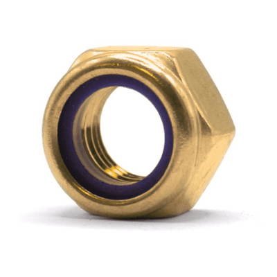Metric Nyloc Nuts - Brass