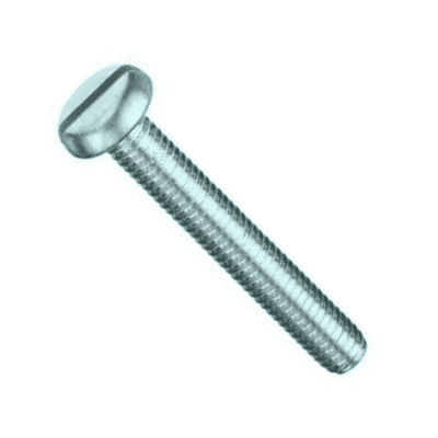 Metric Slotted Pan Head Screws (DIN 85) - Steel Zinc Plated
