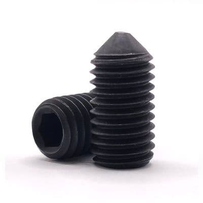 Metric Socket Cone Point Grub Screws (DIN 914) - Steel 14.9 Self Colour