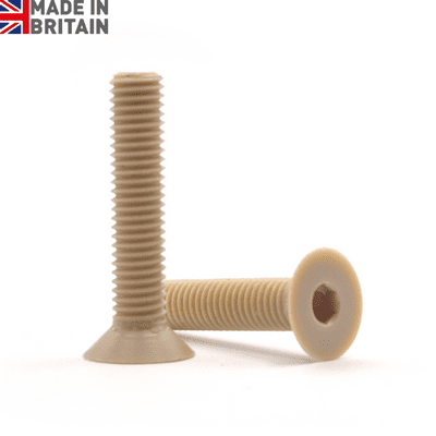 Metric Socket Countersunk Screws (DIN 7991) - PEEK