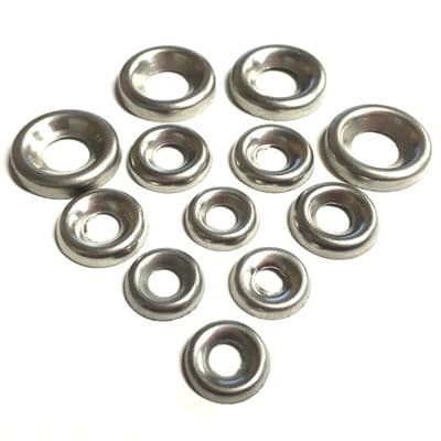 No.10 / M5 Cup Washers - A2 Stainless Steel