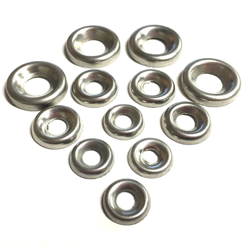 Black Washers Solid - Stainless Steel Cup Washers In M3 M4 M5 M6 - Foto 10