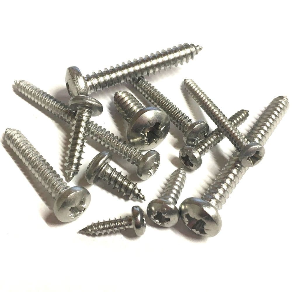Viti Testa Tonda Phillips In Acciaio Inox 18-8 - 10-24 X 1-1/2 - Confezione Da 100 Pezzi
