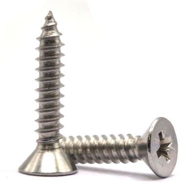 Pozi Countersunk Self-Tapping Screws - A2 Stainless Steel