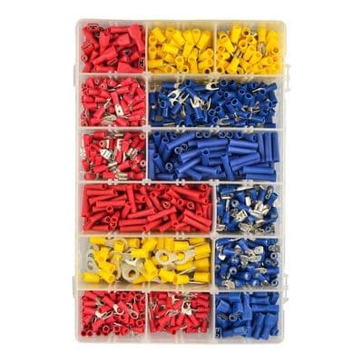 Pre-Insulated Crimp Terminals Assorted Kit (Popular - 1000pcs)