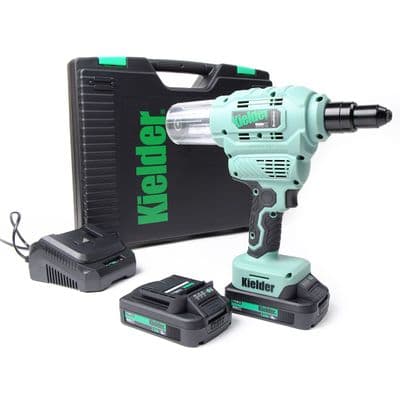 Riveter with 2 x 2.0Ah Batteries - Kielder 18V TYPE18