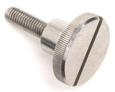 Slotted Knurled Thumb Screws (DIN 465) - A1 Stainless Steel