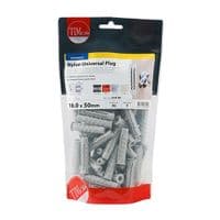 TIMCO 10.0 x 50 Nylon Universal Plugs - Bag of 70