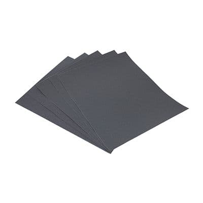 TIMCO 230 x 280mm 1200 Grit Wet & Dry Sanding Sheets - Black - 5 Pieces