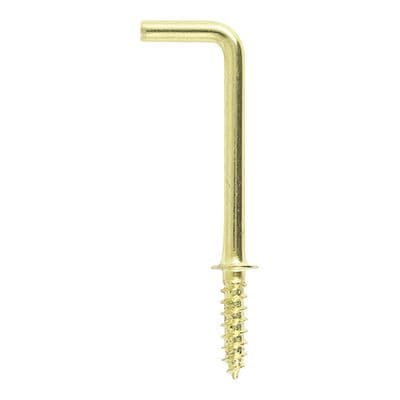 TIMCO 25mm Cup Hooks - Square - Electro Brass - Pack of 16