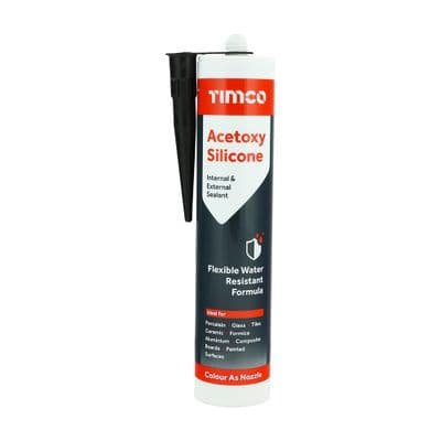 TIMCO 300ml Acetoxy Silicone Black