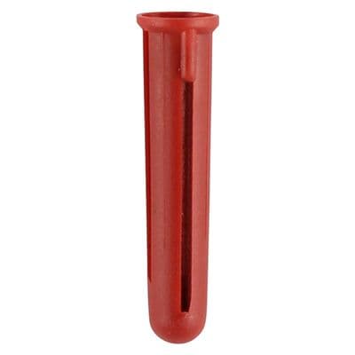 TIMCO 30mm Plastic Plugs - Red - Pack of 30