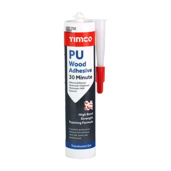 TIMCO 310ml PU Wood Adhesive 30 Minute - Gel