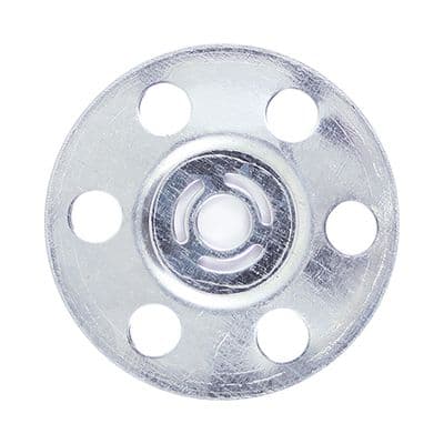 TIMCO 35mm Metal Insulation Discs - Galvanised - Box of 100