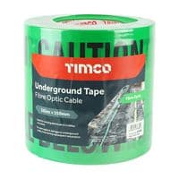 TIMCO 365m x 150mm Underground Tape - Fibre Optic Cable