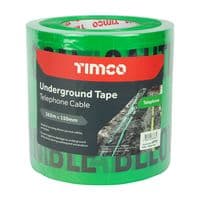 TIMCO 365m x 150mm Underground Tape - Telephone Cable
