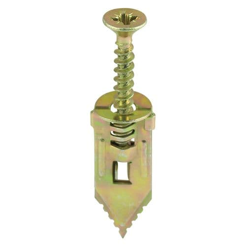 TIMCO 4.0 x 30mm Hammer-In Fixings - PZ - Yellow - Pack of 10