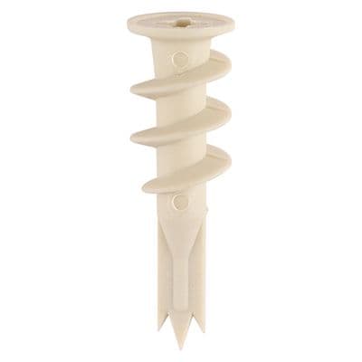 TIMCO 42mm Nylon Speed Plugs - White - Box of 100