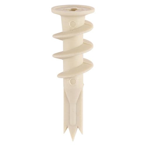 TIMCO 42mm Nylon Speed Plugs - White - Box of 100